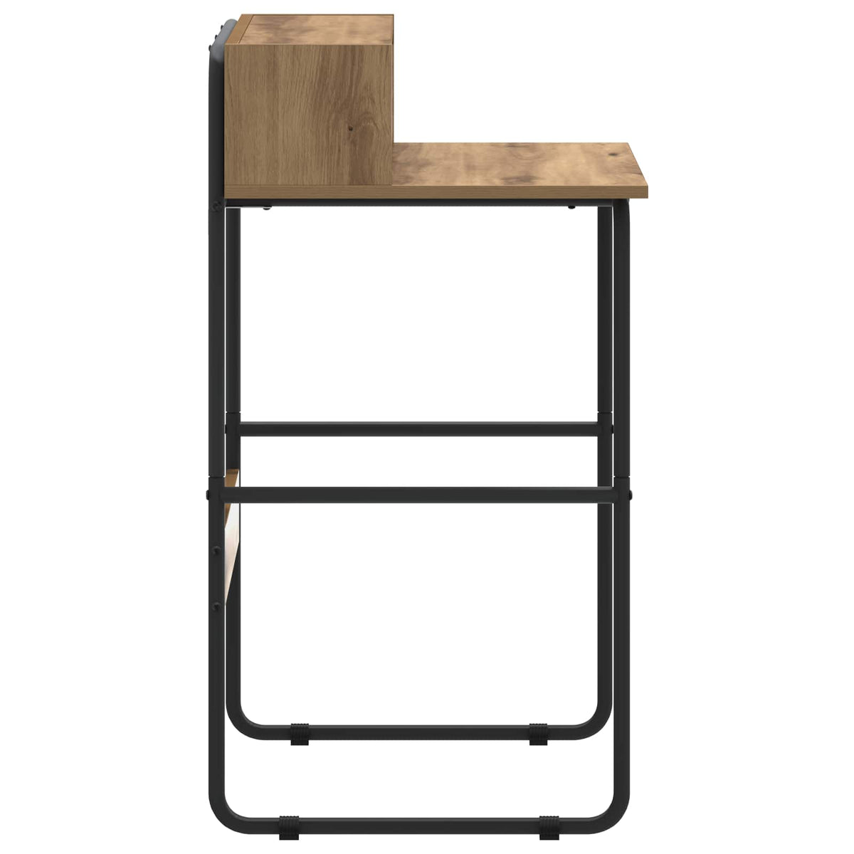 Bureau met opbergruimte Artisanaal eiken 60 x 50 x 91 cm