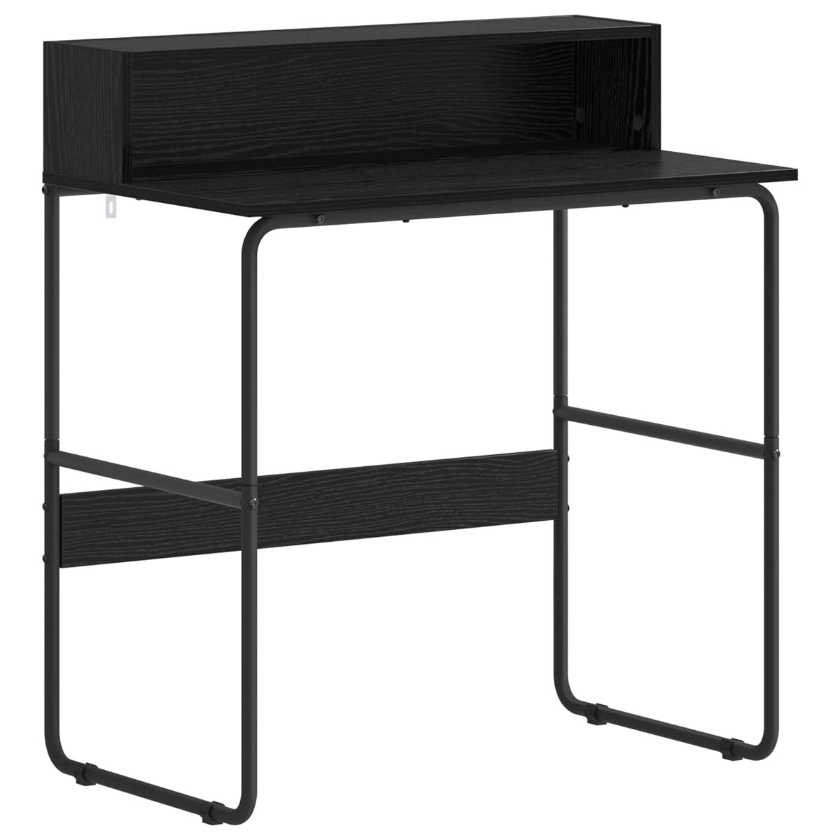 Bureau met opbergruimte Zwart eiken 80 x 50 x 91 cm