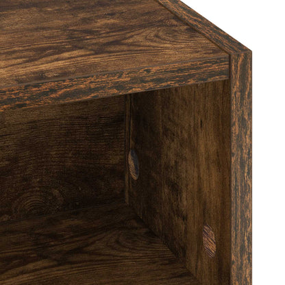 Bureau met opbergruimte Gerookt eiken 80 x 50 x 91 cm