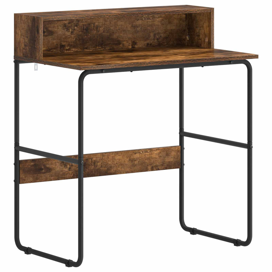 Bureau met opbergruimte Gerookt eiken 80 x 50 x 91 cm