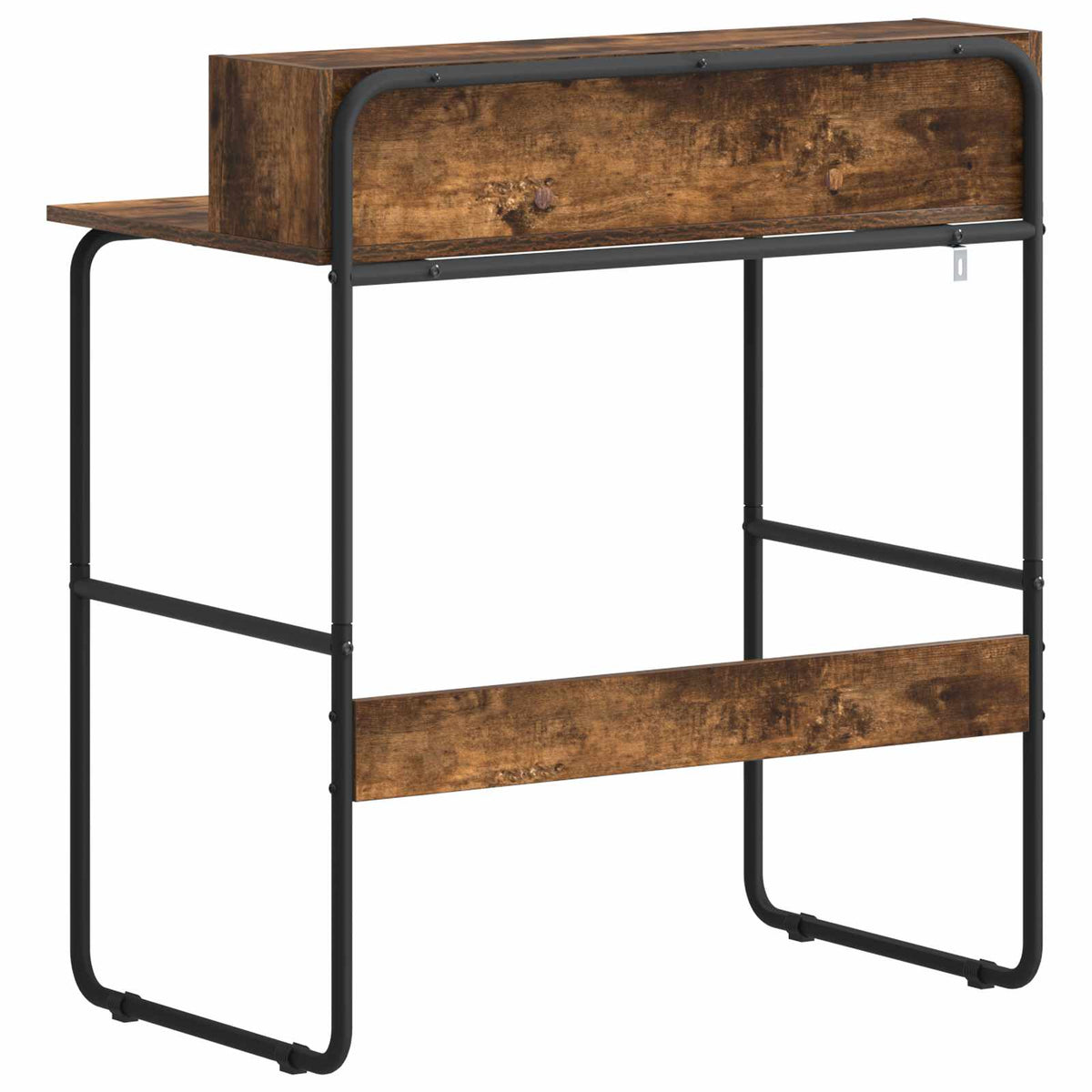 Bureau met opbergruimte Gerookt eiken 80 x 50 x 91 cm