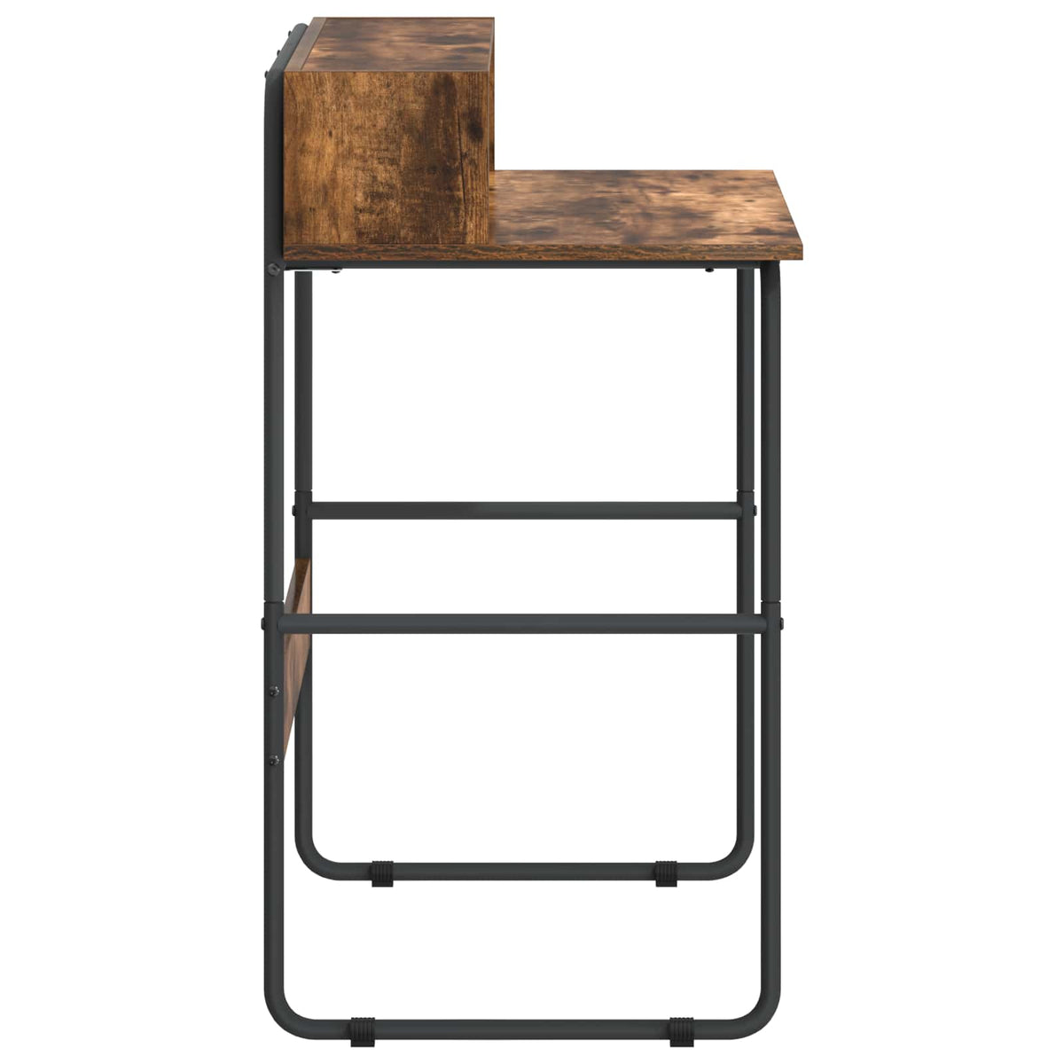 Bureau met opbergruimte Gerookt eiken 80 x 50 x 91 cm