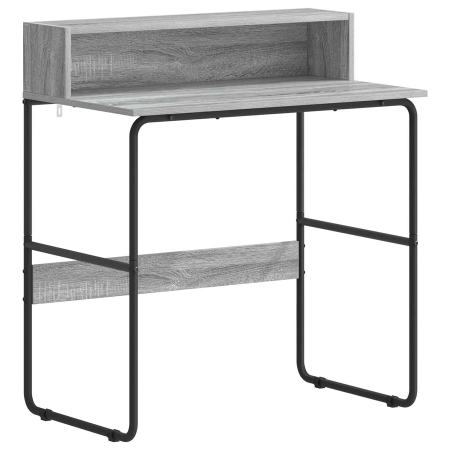 Bureau met opbergruimte Grijs Sonoma 80 x 50 x 91 cm