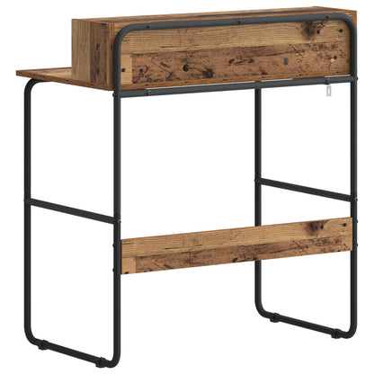 Bureau met opbergruimte Oud hout 80 x 50 x 91 cm
