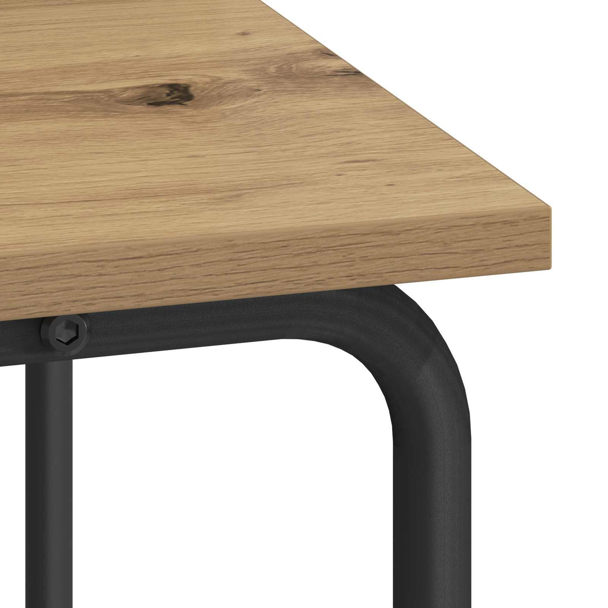 Bureau met opbergruimte Artisanaal eiken 80 x 50 x 91 cm