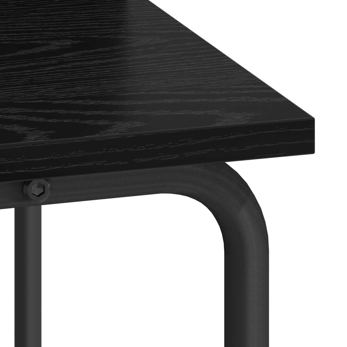 Bureau met opbergruimte Zwart eiken 100 x 50 x 91 cm