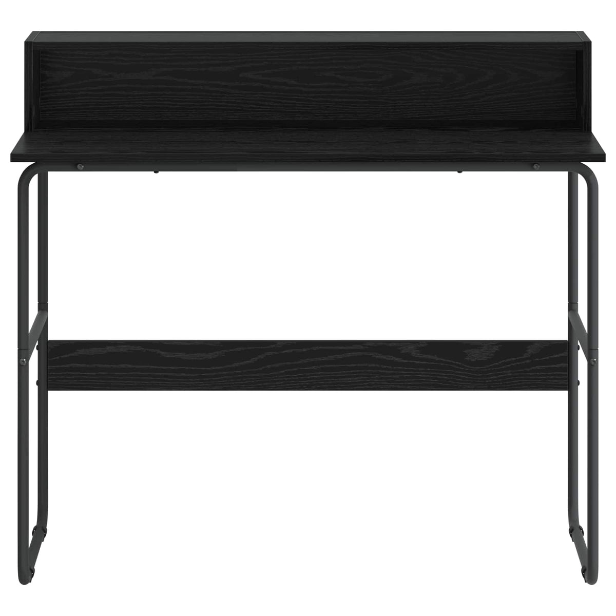 Bureau met opbergruimte Zwart eiken 100 x 50 x 91 cm