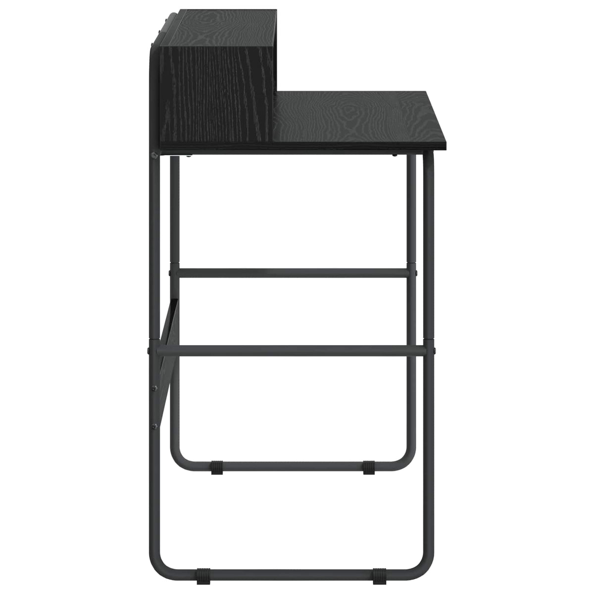 Bureau met opbergruimte Zwart eiken 100 x 50 x 91 cm
