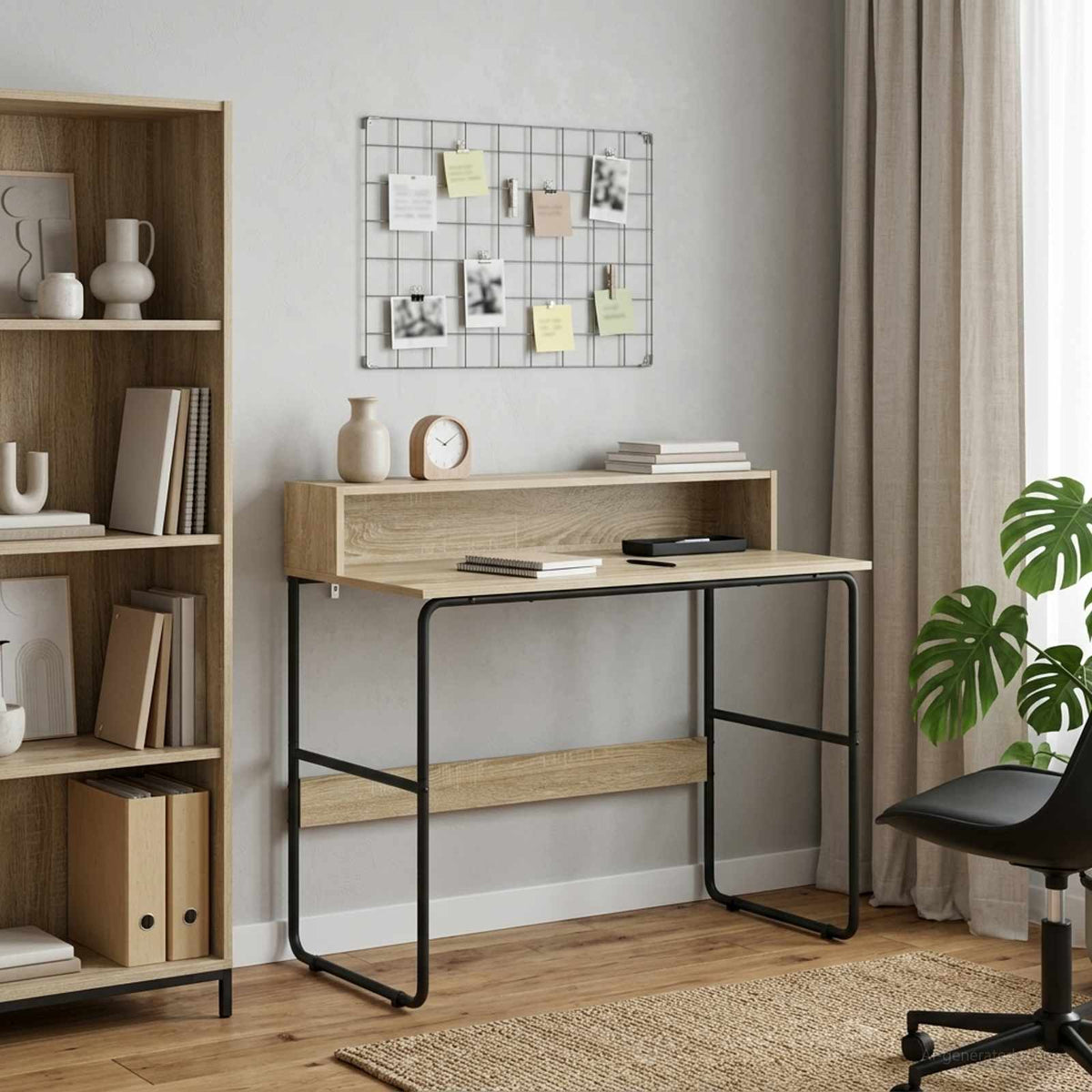Bureau met opbergruimte Sonoma Eiken 100 x 50 x 91 cm