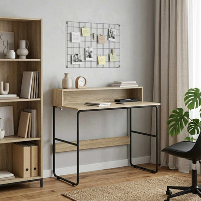 Bureau met opbergruimte Sonoma Eiken 100 x 50 x 91 cm