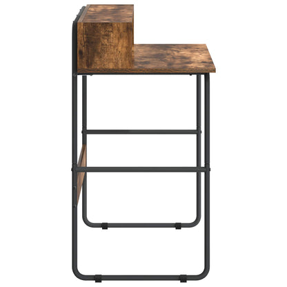 Bureau met opbergruimte Gerookt eiken 100 x 50 x 91 cm