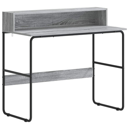 Bureau met opbergruimte Grijs Sonoma 100 x 50 x 91 cm