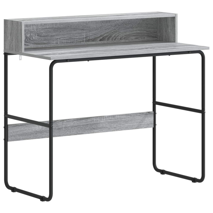 Bureau met opbergruimte Grijs Sonoma 100 x 50 x 91 cm