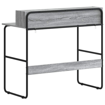 Bureau met opbergruimte Grijs Sonoma 100 x 50 x 91 cm