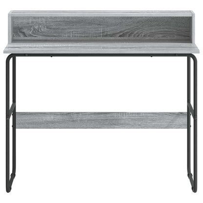 Bureau met opbergruimte Grijs Sonoma 100 x 50 x 91 cm