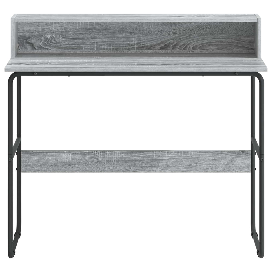 Bureau met opbergruimte Grijs Sonoma 100 x 50 x 91 cm
