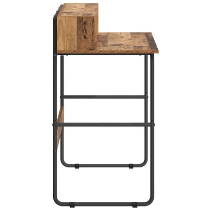 Bureau met opbergruimte Oud hout 100 x 50 x 91 cm