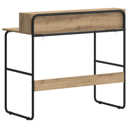 Bureau met opbergruimte Artisanaal eiken 100 x 50 x 91 cm