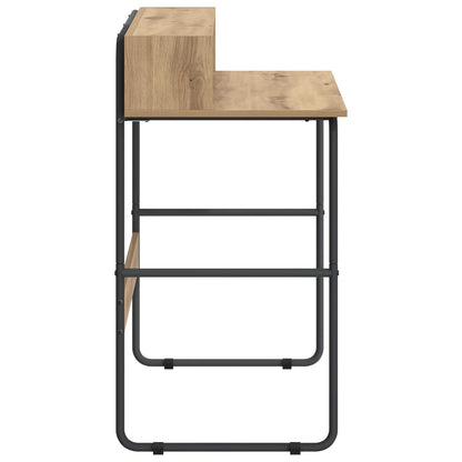 Bureau met opbergruimte Artisanaal eiken 100 x 50 x 91 cm