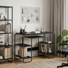 Bureau zwart eiken 113.5x52x75.5 cm