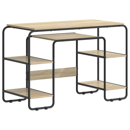 Bureau met opbergruimte Sonoma Eiken 113.5 x 52 x 75.5 cm