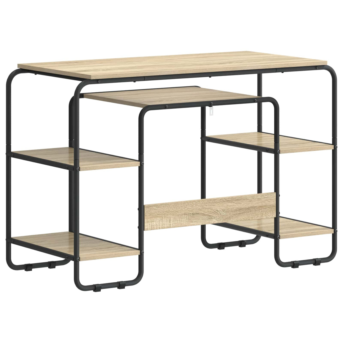 Bureau met opbergruimte Sonoma Eiken 113.5 x 52 x 75.5 cm