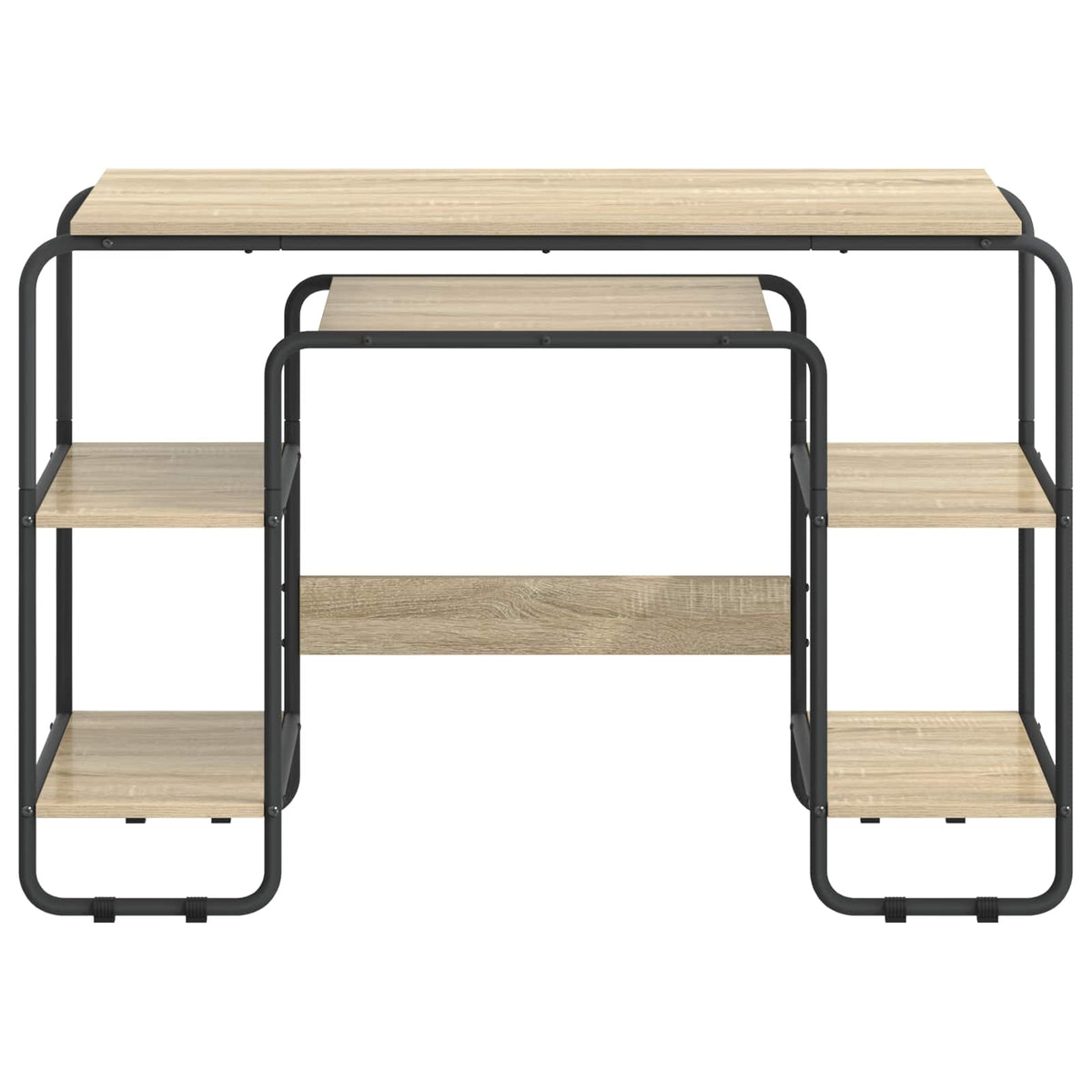 Bureau met opbergruimte Sonoma Eiken 113.5 x 52 x 75.5 cm