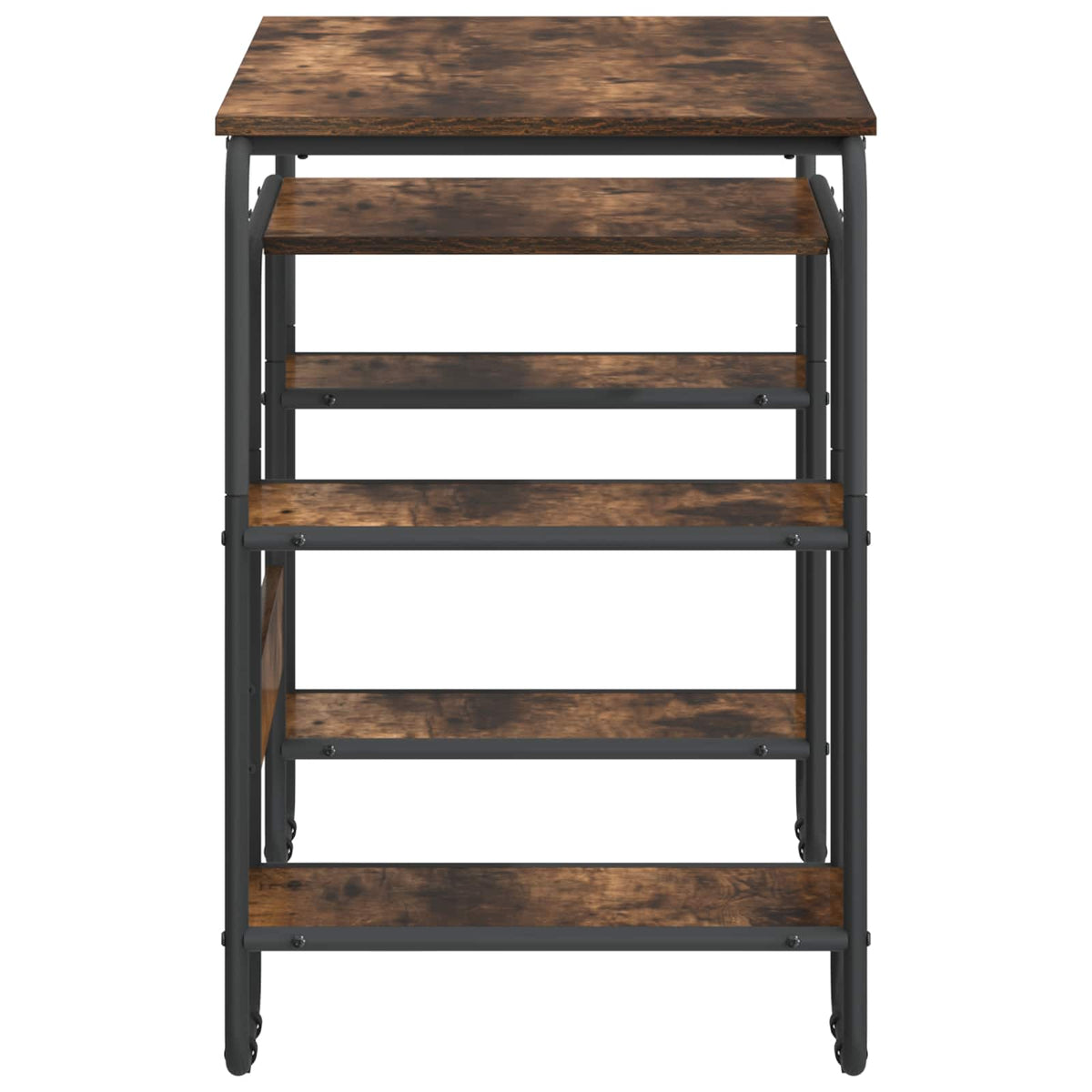 Bureau met opbergruimte Gerookt eiken 113.5 x 52 x 75.5 cm