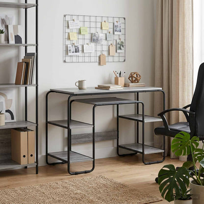 Bureau met opbergruimte Grijs Sonoma 113.5 x 52 x 75.5 cm