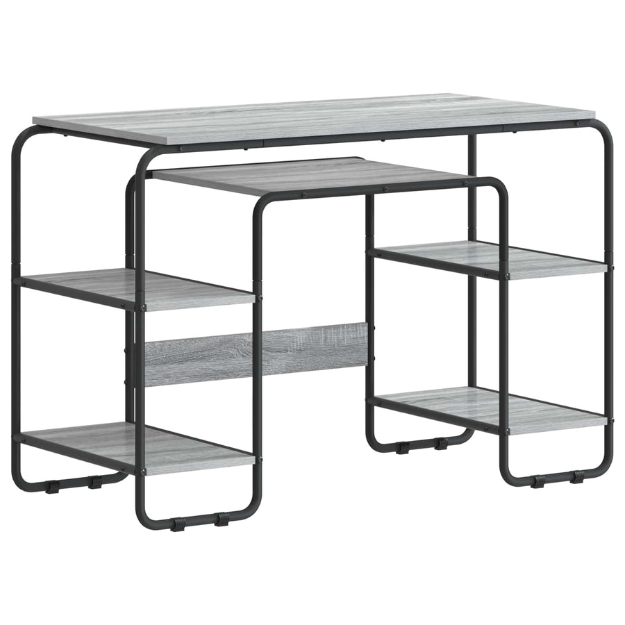 Bureau met opbergruimte Grijs Sonoma 113.5 x 52 x 75.5 cm