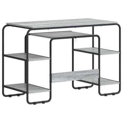 Bureau met opbergruimte Grijs Sonoma 113.5 x 52 x 75.5 cm