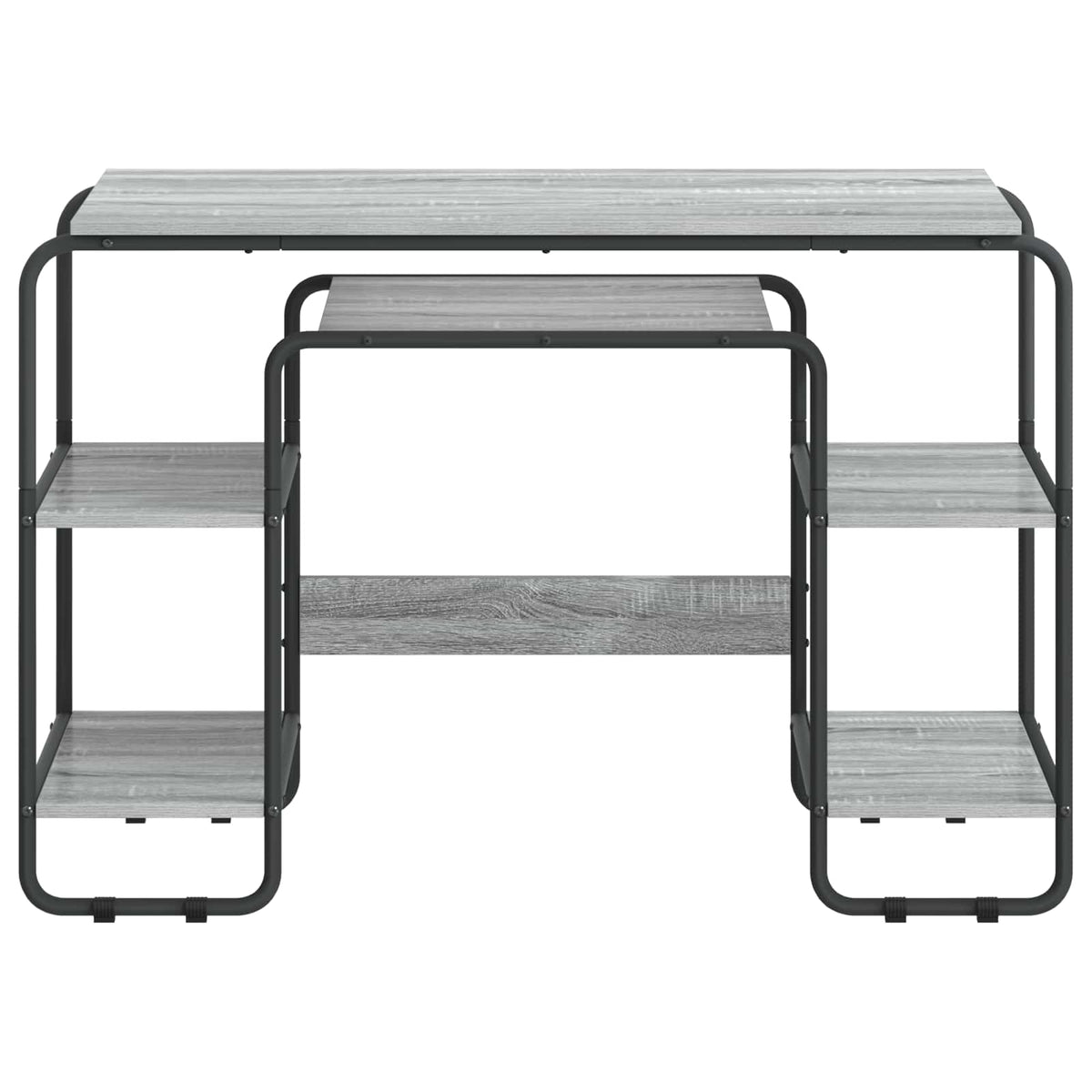 Bureau met opbergruimte Grijs Sonoma 113.5 x 52 x 75.5 cm