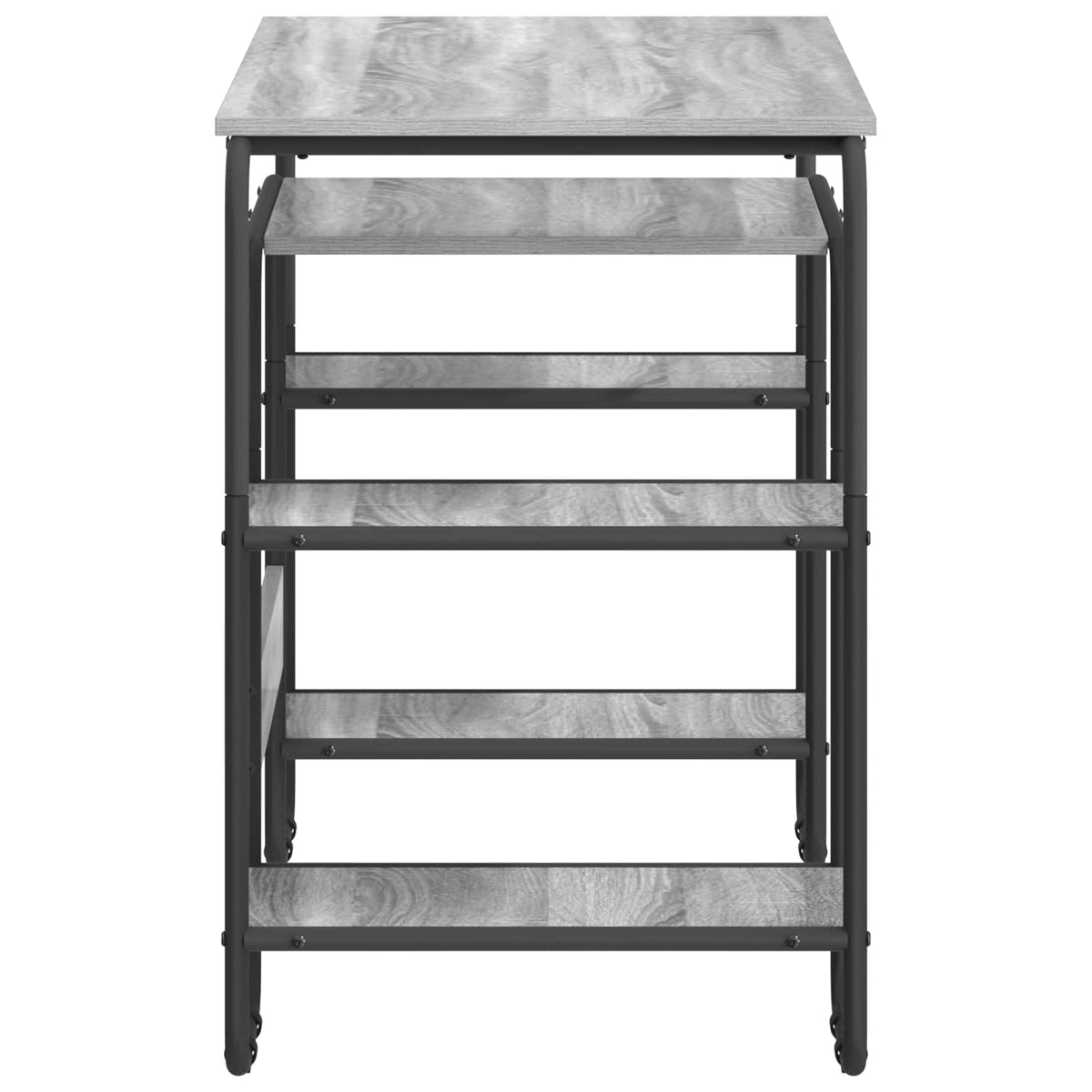 Bureau met opbergruimte Grijs Sonoma 113.5 x 52 x 75.5 cm