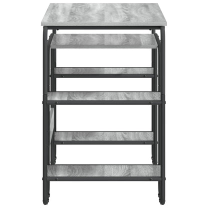 Bureau met opbergruimte Grijs Sonoma 113.5 x 52 x 75.5 cm