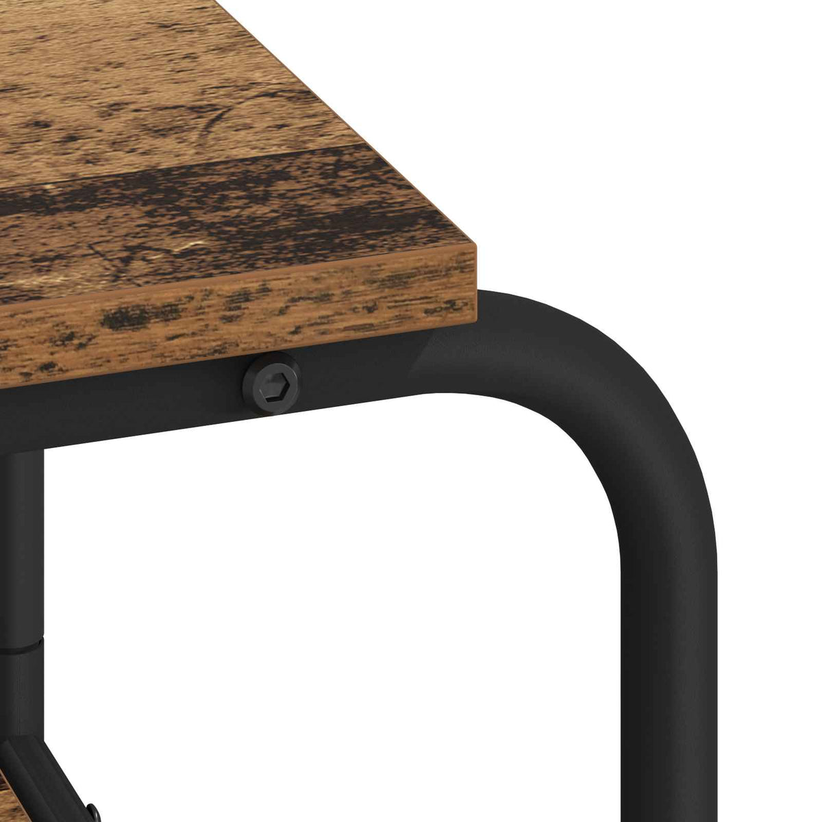 Bureau met opbergruimte Oud hout 113.5 x 52 x 75.5 cm