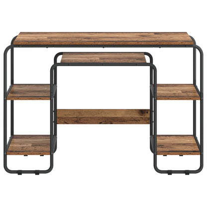 Bureau met opbergruimte Oud hout 113.5 x 52 x 75.5 cm