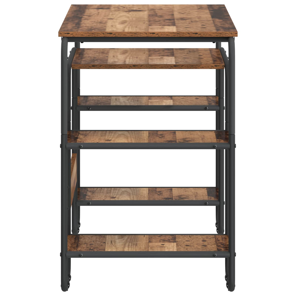 Bureau met opbergruimte Oud hout 113.5 x 52 x 75.5 cm
