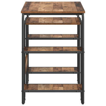 Bureau met opbergruimte Oud hout 113.5 x 52 x 75.5 cm