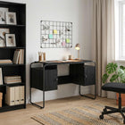 Bureau zwart eiken 120x50.5x75.5 cm