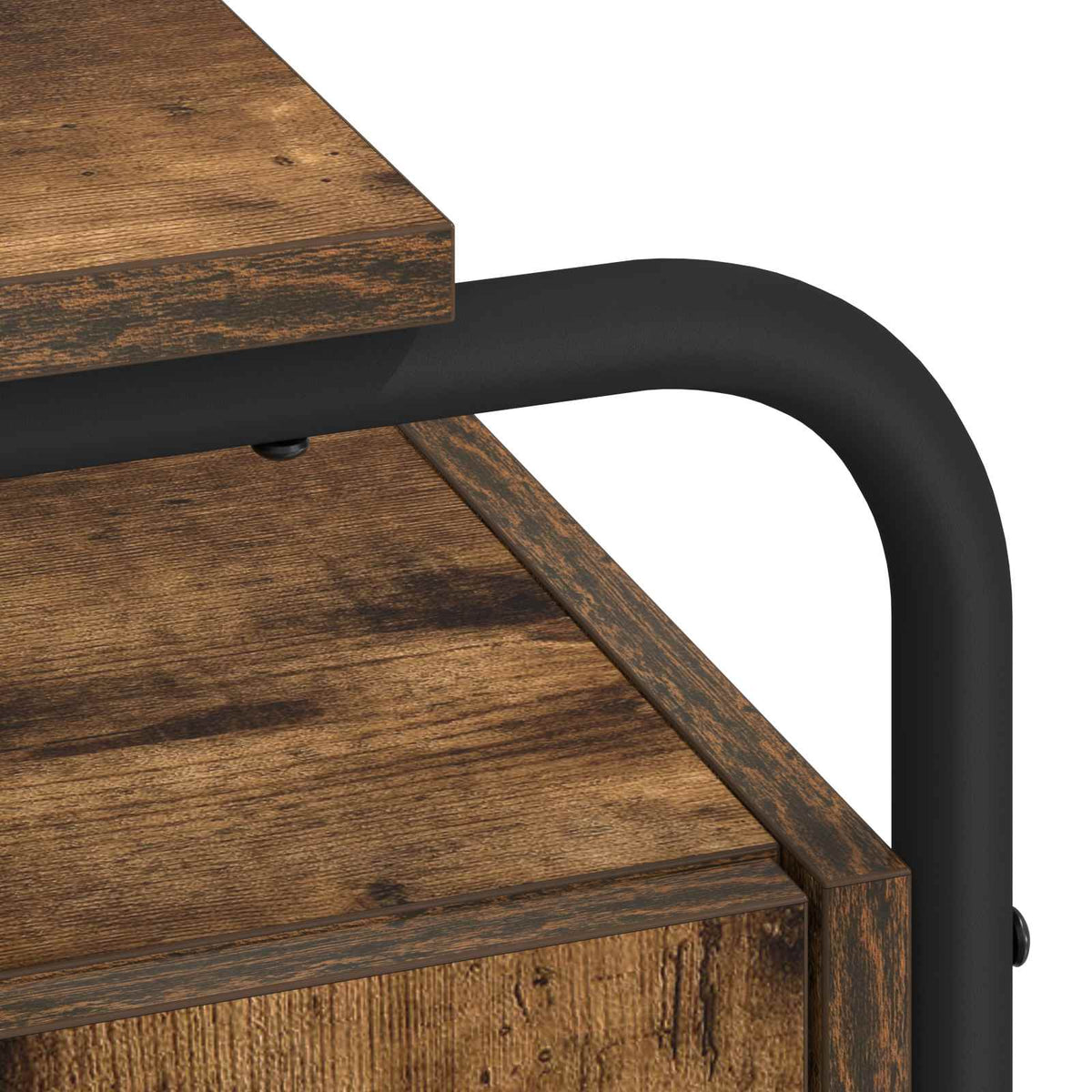 Bureau met opbergruimte Gerookt eiken 120 x 50.5 x 75.5 cm