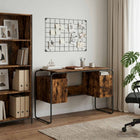 Bureau gerookt eiken 120x50.5x75.5 cm