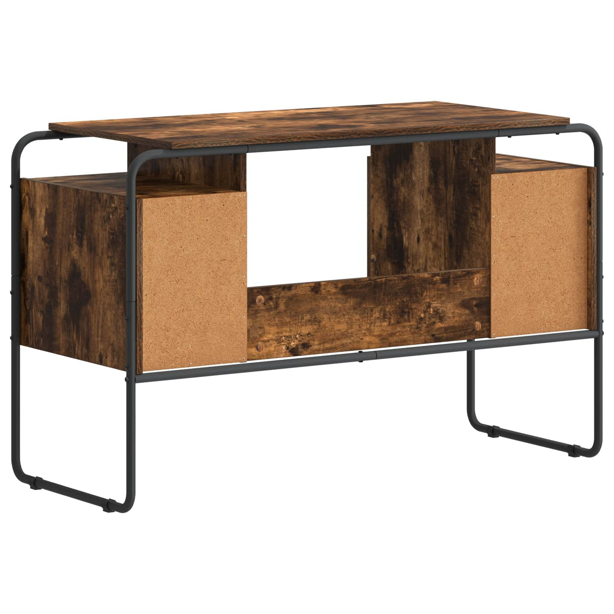 Bureau met opbergruimte Gerookt eiken 120 x 50.5 x 75.5 cm