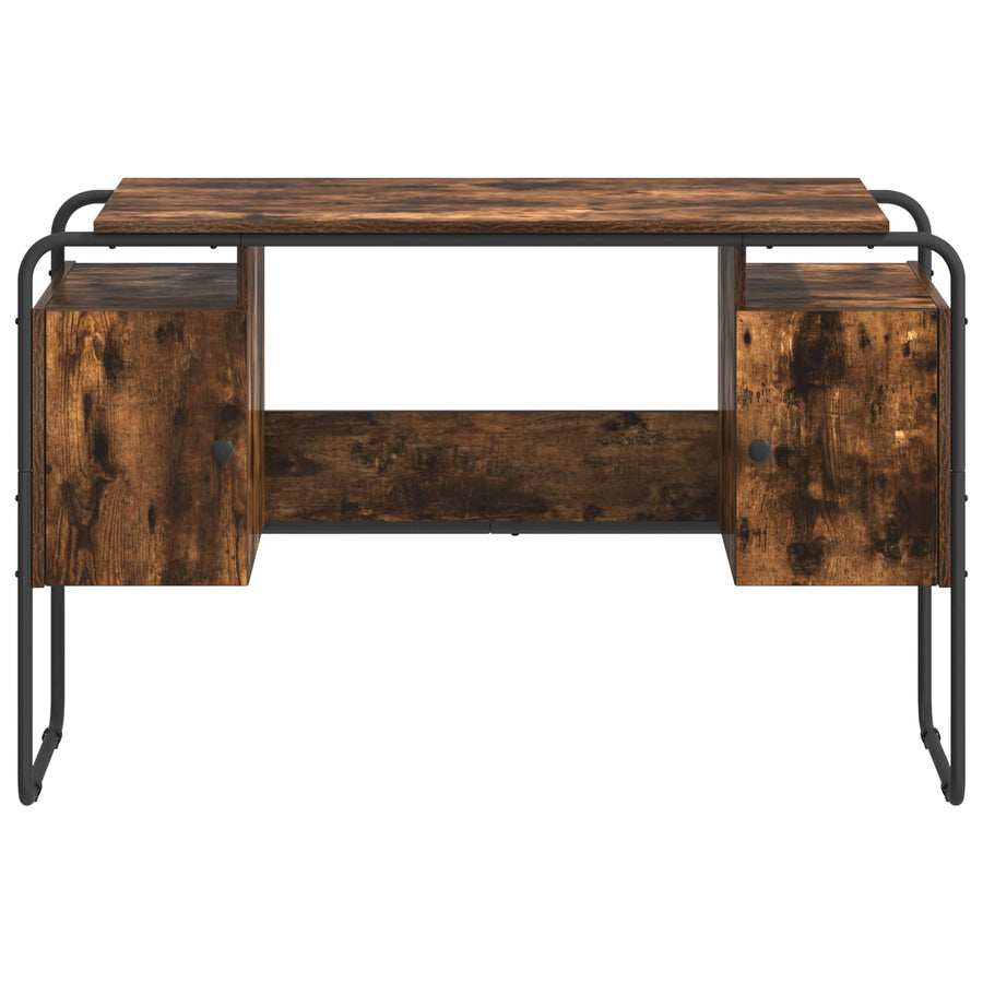 Bureau met opbergruimte Gerookt eiken 120 x 50.5 x 75.5 cm