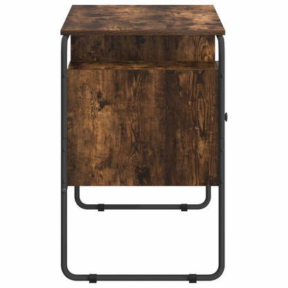 Bureau met opbergruimte Gerookt eiken 120 x 50.5 x 75.5 cm
