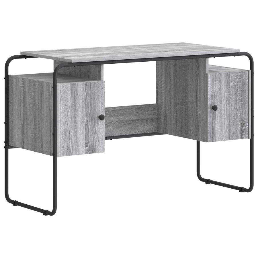 Bureau met opbergruimte Grijs Sonoma 120 x 50.5 x 75.5 cm