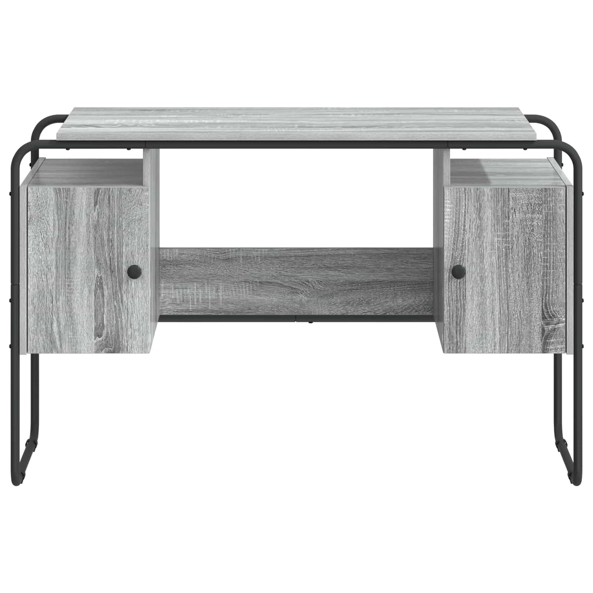 Bureau met opbergruimte Grijs Sonoma 120 x 50.5 x 75.5 cm