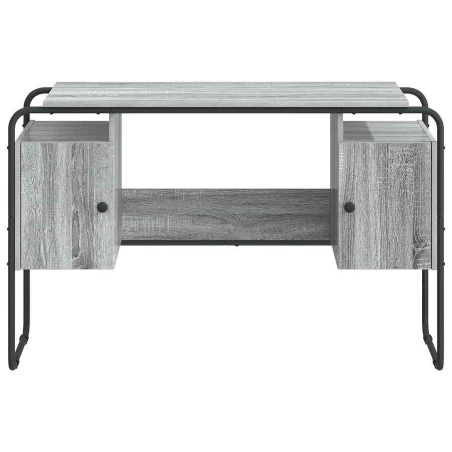 Bureau met opbergruimte Grijs Sonoma 120 x 50.5 x 75.5 cm