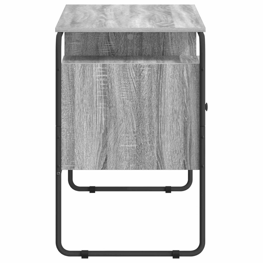 Bureau met opbergruimte Grijs Sonoma 120 x 50.5 x 75.5 cm