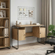 Bureau 120x50x75.5 cm Artisanaal eiken