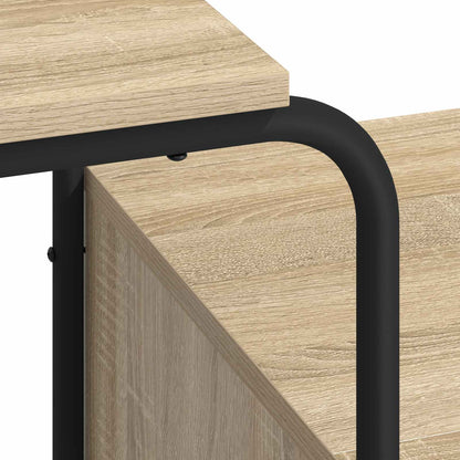 Bureau met opbergruimte Sonoma Eiken 131,5 x 50 x 75,5 cm